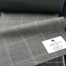 Matériau de laine de plaid de haute qualité convenant au stock de tissu dobby